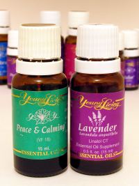 Peace and Calming and Lavender therapeutic grade essential oils.